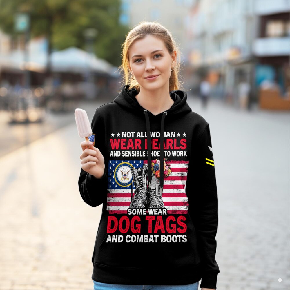 US Navy, Always Remember, Never Forget - Women Hoodie - Image 2