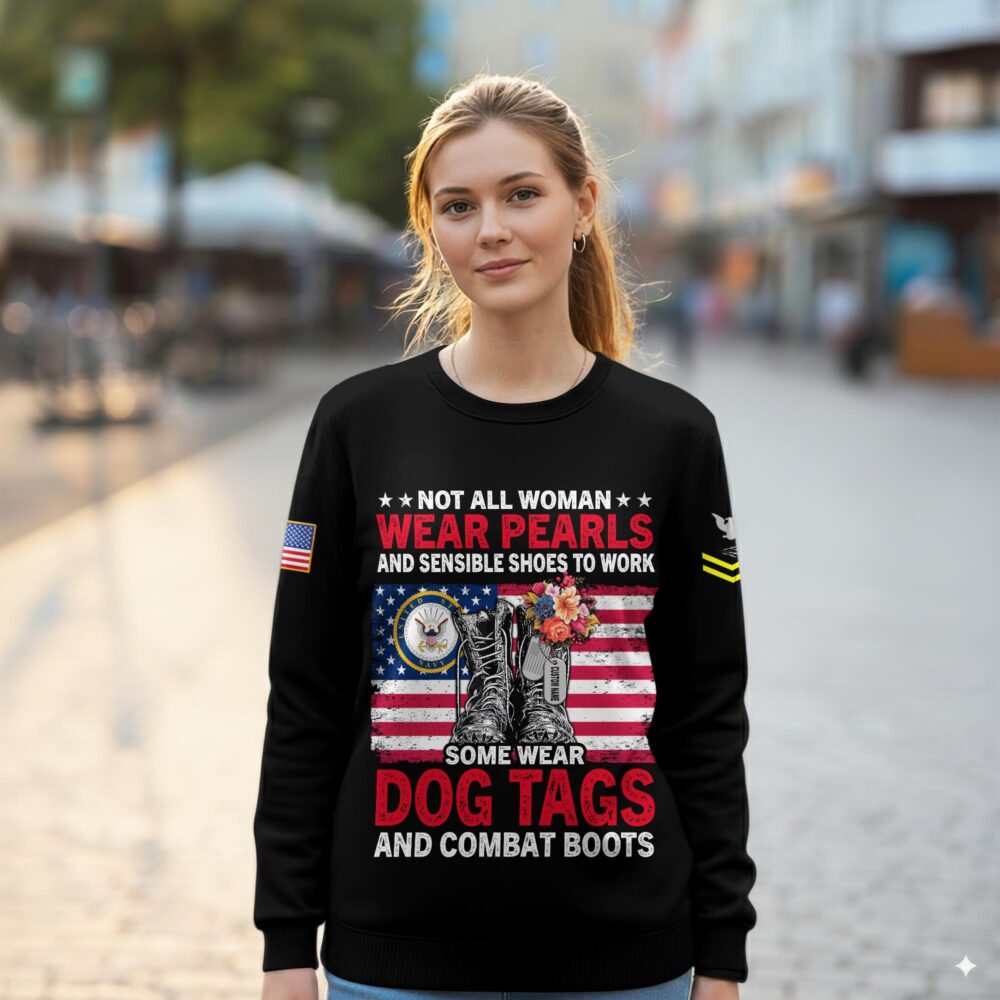 US Navy, I Walked The Walk - Women Sweatshirt - Image 2