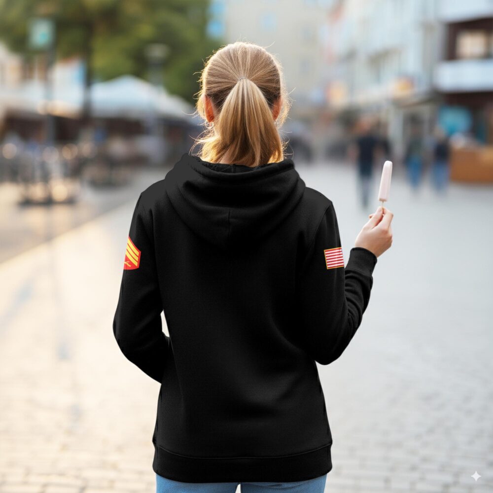 US Marine Corps, E 7 Marines Gunnery Sergeant - Women Hoodie - Image 3