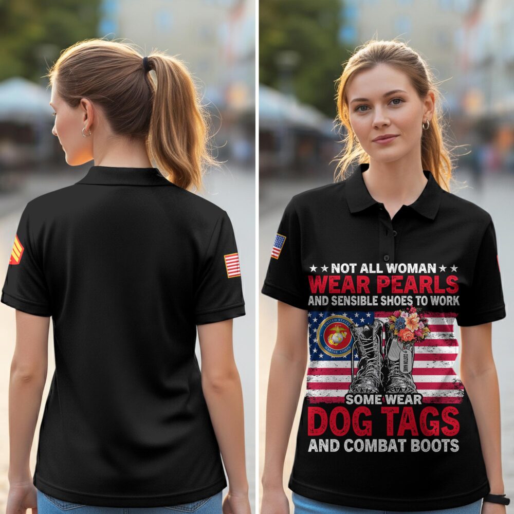 US Marine Corps, Served With Pride - Women Polo Shirt