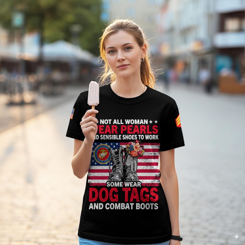 US Marine Corps, Honor The Fallen - Women T-Shirt - Image 2