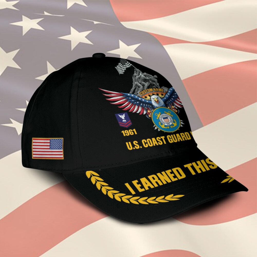 US Coast Guard, Proud Veteran - Classic Cap - Image 2