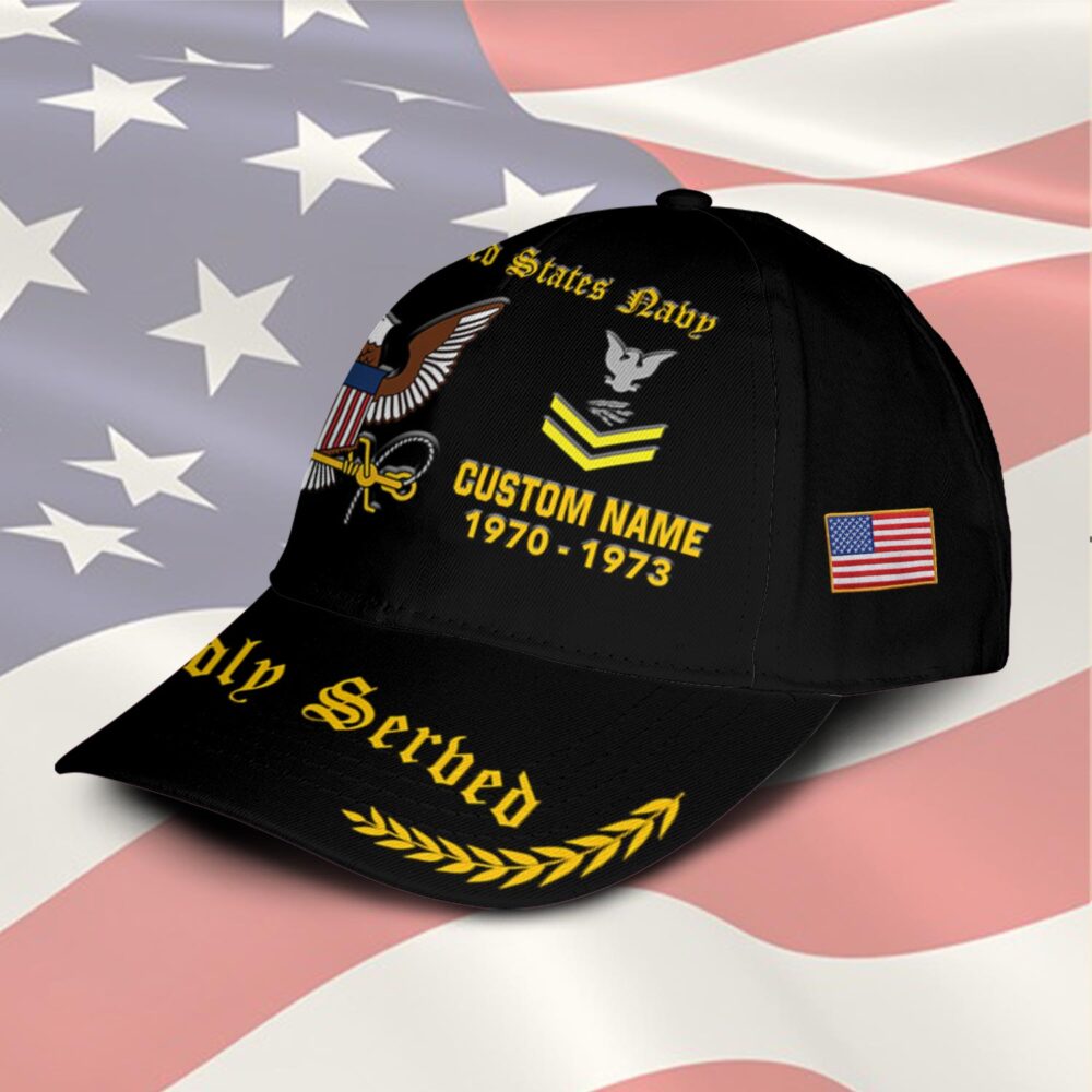 US Navy, E 7 Red - Classic Cap - Image 2