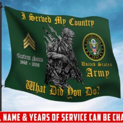 US Army, E 4 Army Specialist - Flying Flag 3×5 Feet(90×150 Cm)
