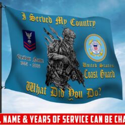 US Coast Guard, E 5 Red - Flying Flag 3×5 Feet(90×150 Cm)