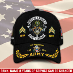 US Army, E 5 Army Specialist - Classic Cap