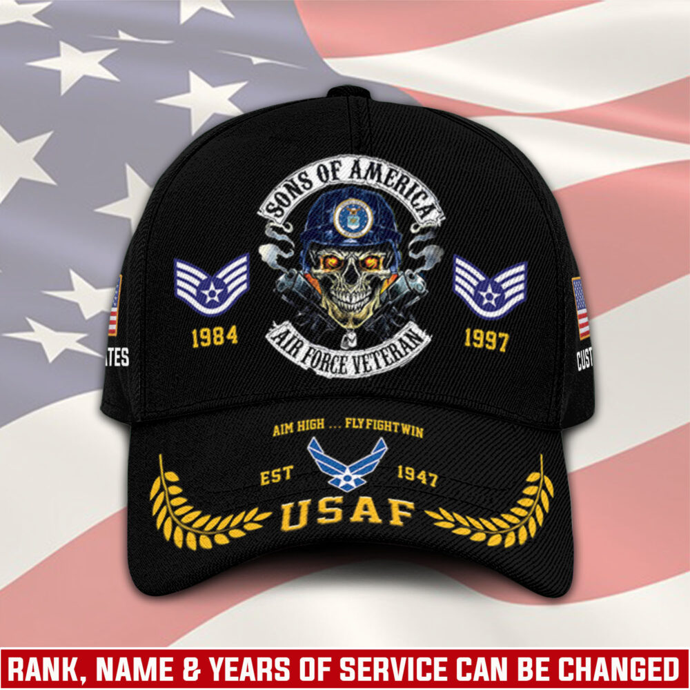 US Air Force, American By Birth, Veteran By Choice - Classic Cap