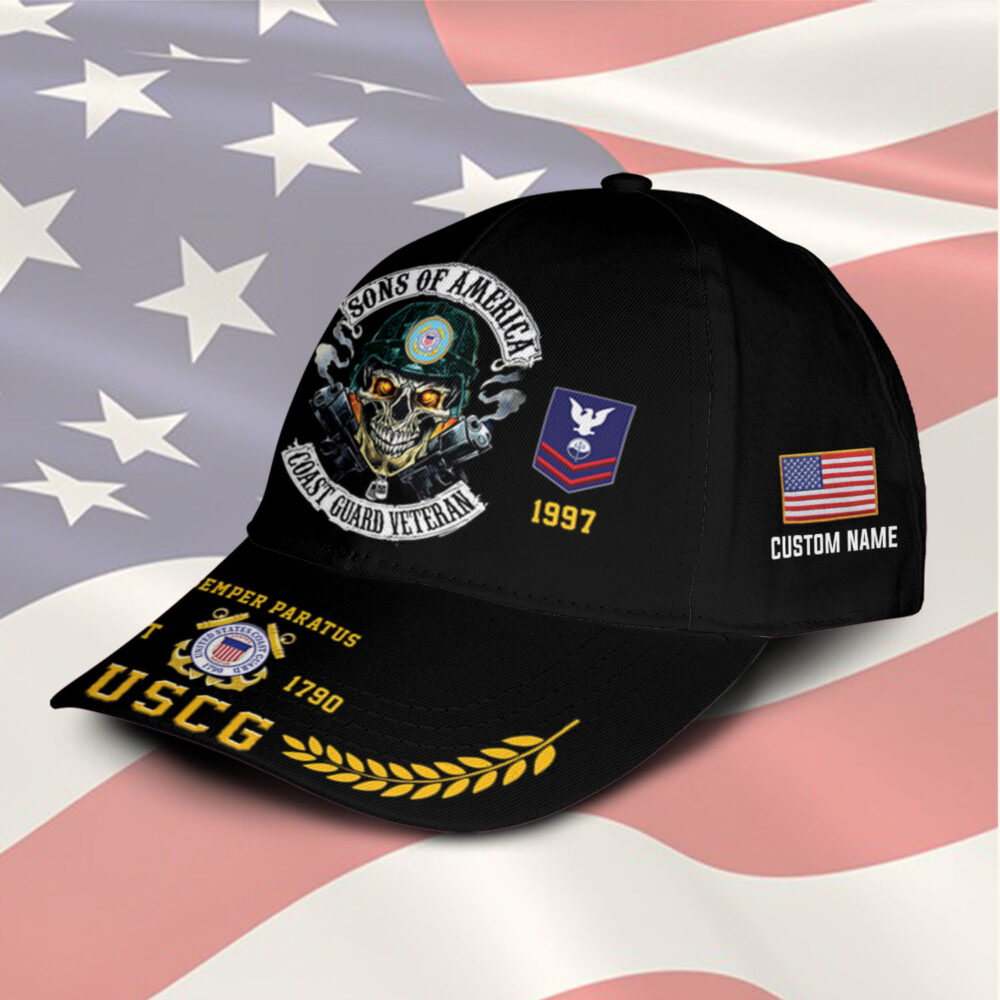 US Coast Guard, Thank a Veteran - Classic Cap - Image 2