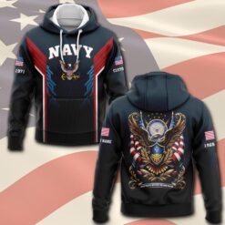 US Navy, E 3 White - Hoodie