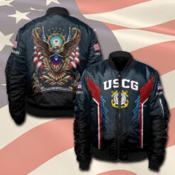 US Coast Guard, E 5 Gold - Bomber Jacket