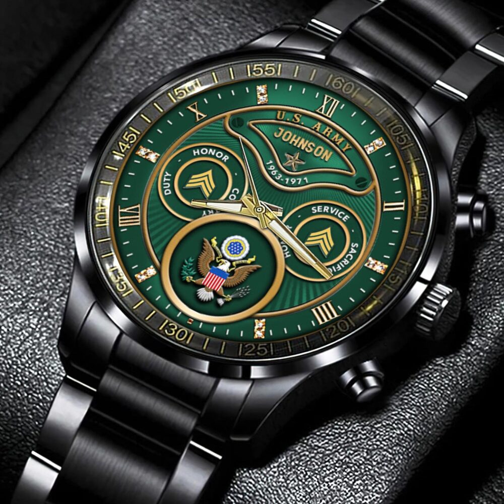 US Army, Be All You Can Be - Black Stainless Steel Watch - Image 4