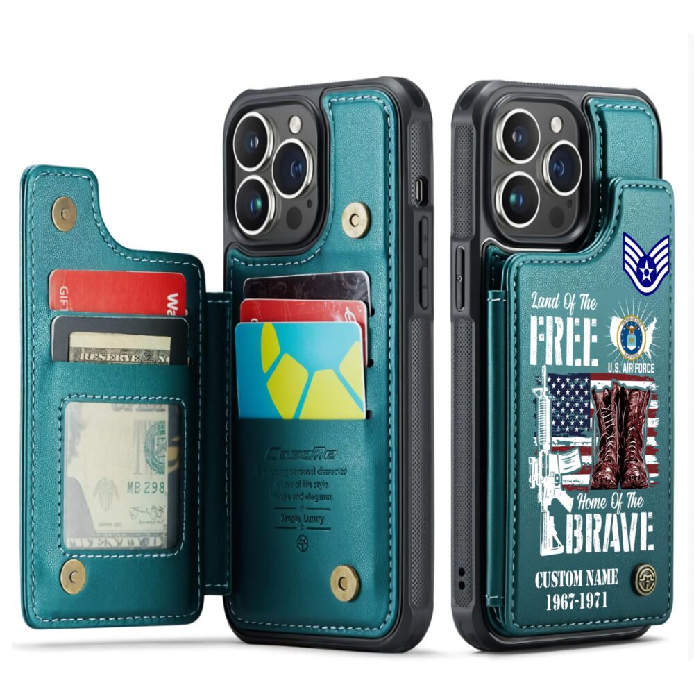 US Air Force , Once An Airman, Always An Airman - Leather Flip Phone Case - Image 5