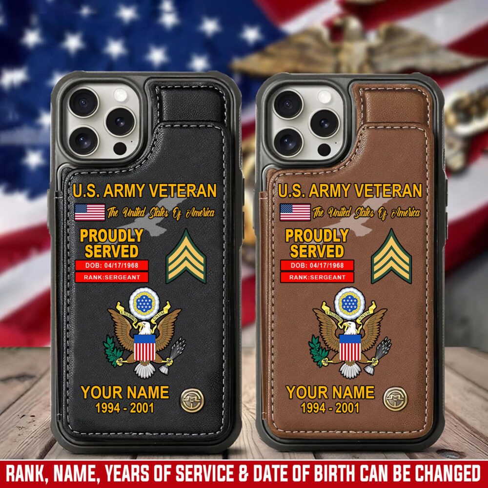 US Army, All Gave Some, Some Gave All - Leather Flip Phone Case