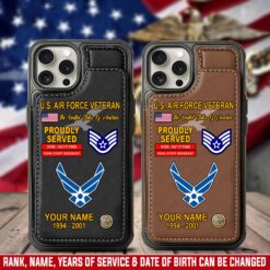 US Air Force , Honor The Fallen - Leather Flip Phone Case