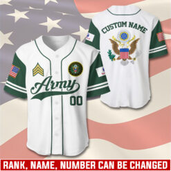 US Army, Duty, Honor, Country - Baseball Jersey
