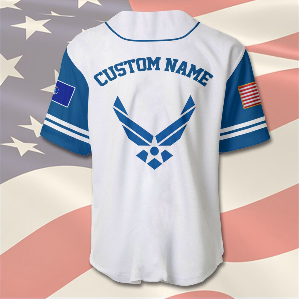 US Air Force , Honoring All Who Served - Baseball Jersey - Image 3