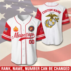US Marine Corps, American By Birth, Veteran By Choice - Baseball Jersey