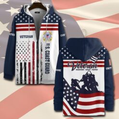 US Coast Guard, Honoring All Who Served - Zip Hoodie