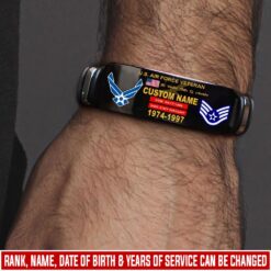 US Air Force , American By Birth, Veteran By Choice - Bracelet