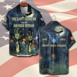 US Air Force , I Walked The Walk - Short Sleeve Button Shirt
