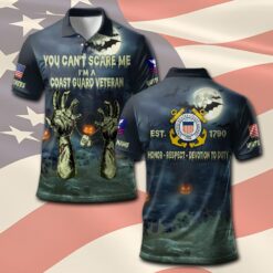 US Coast Guard, E 7 Red - Polo Shirt