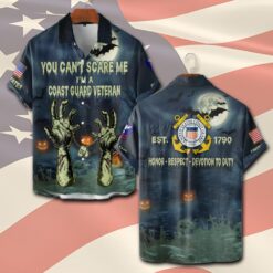 US Coast Guard, Duty, Honor, Country - Short Sleeve Button Shirt