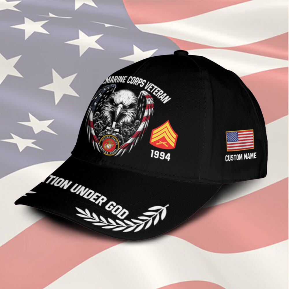US Marine Corps, Honor, Duty, Service - Classic Cap - Image 2
