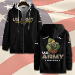 US Army, E 9 Army Sergeant Major - Zip Hoodie