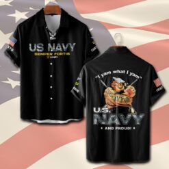 US Navy, American By Birth, Veteran By Choice - Short Sleeve Button Shirt