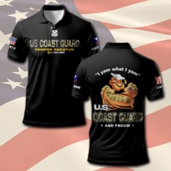 US Coast Guard, E 4 Red - Polo Shirt