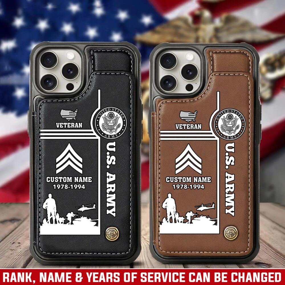 US Army, Freedom Isn't Free - Leather Flip Phone Case