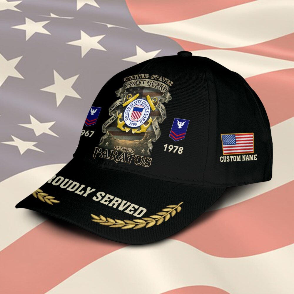 US Coast Guard, E 2 White - Classic Cap - Image 2
