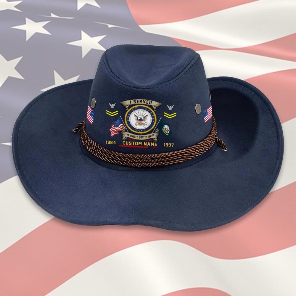 US Navy, No One Gets Left Behind - Cowboy Hat - Image 4
