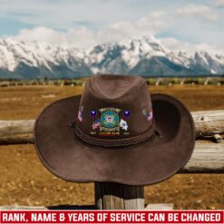 US Coast Guard, Duty, Honor, Country - Cowboy Hat