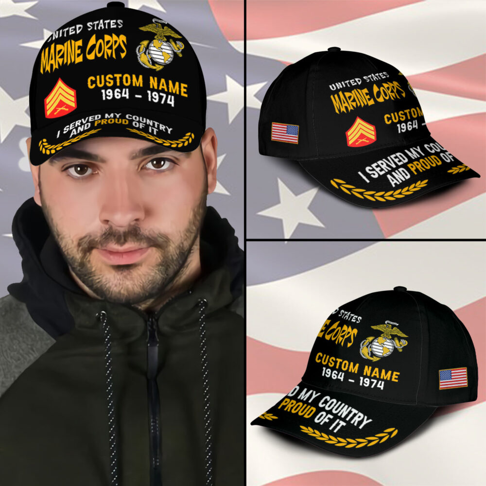 US Marine Corps, E 8 Marines First Sergeant - Classic Cap - Image 3