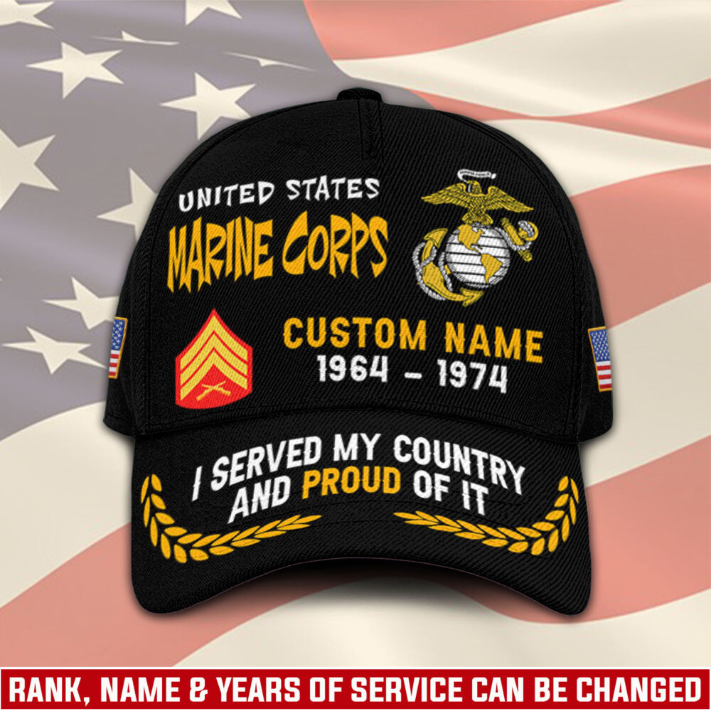 US Marine Corps, E 8 Marines First Sergeant - Classic Cap