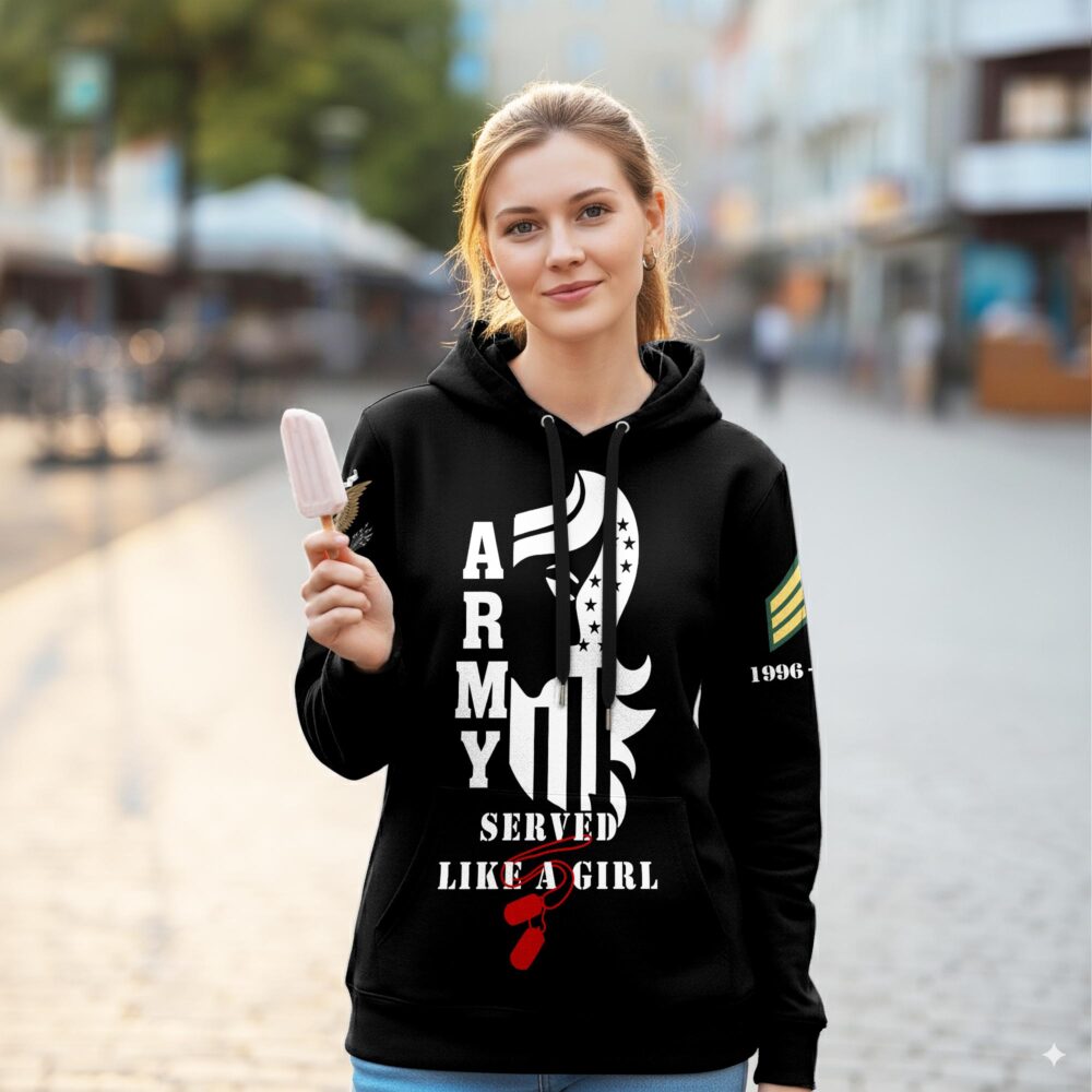 US Army, Honoring All Who Served - Women Hoodie - Image 2