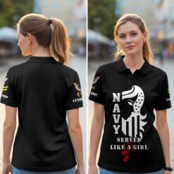 US Navy, E 8 Gold - Women Polo Shirt