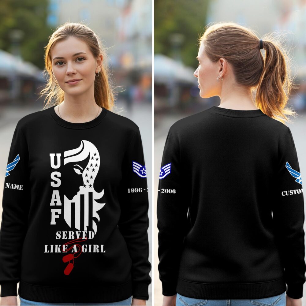 US Air Force , E 3 Air Force Airman First Class - Women Sweatshirt