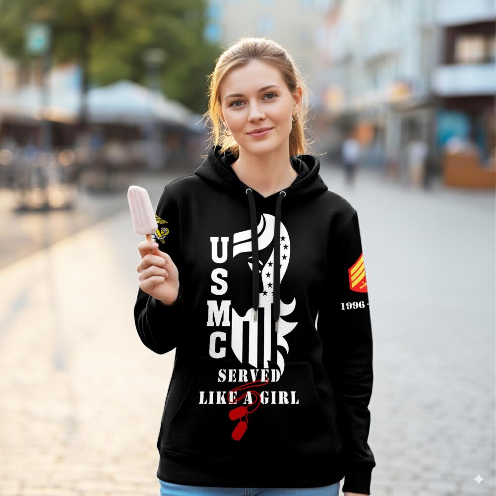 US Marine Corps, Proud To Have Served - Women Hoodie - Image 2