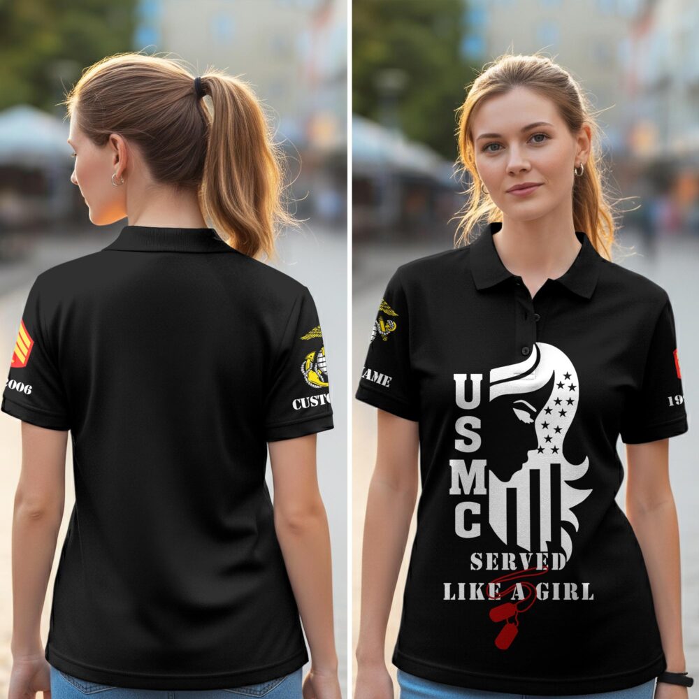 US Marine Corps, Life And Pride - Women Polo Shirt