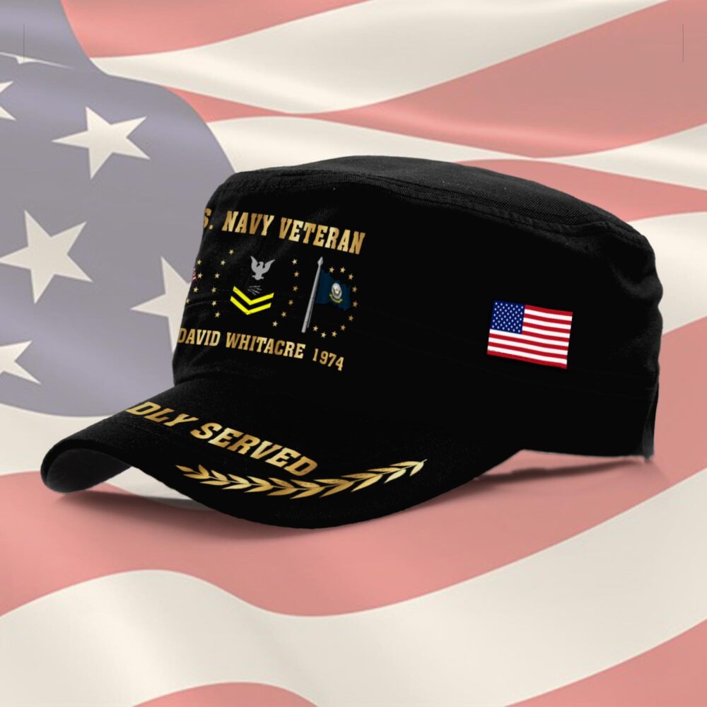 US Navy, E 8 Gold - Military Cap - Image 2