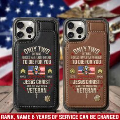 US Army, Proud Veteran - Leather Flip Phone Case