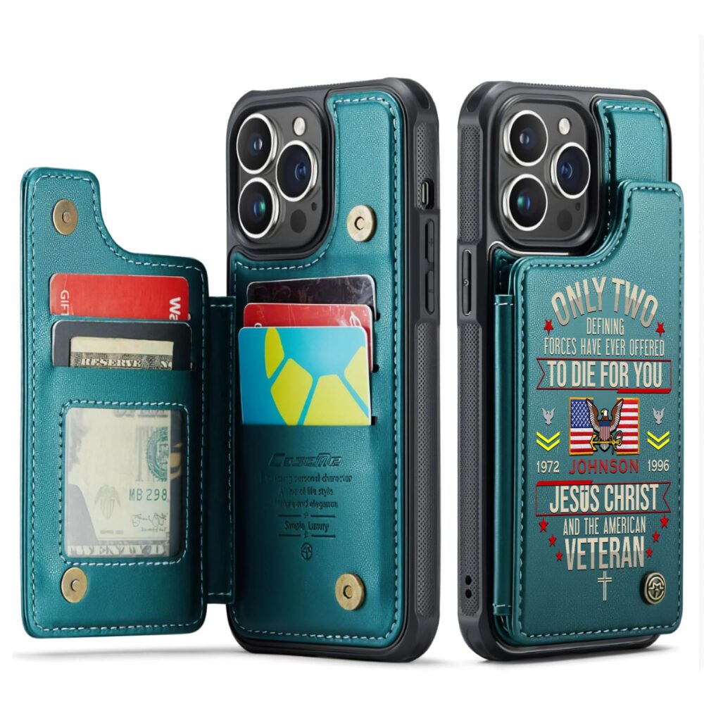 US Navy, E 6 Red - Leather Flip Phone Case - Image 5