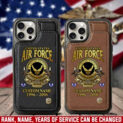 US Air Force , Thank a Veteran - Leather Flip Phone Case