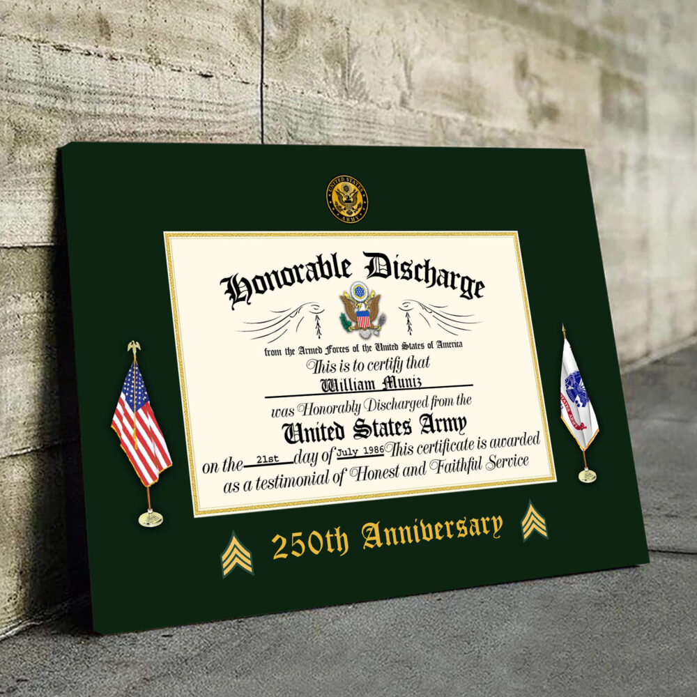 US Army, No One Fights Alone - Canvas (With Frame) 10x8in - Image 3
