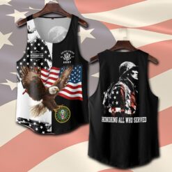 US Army, Honor, Duty, Service - Tank-Top