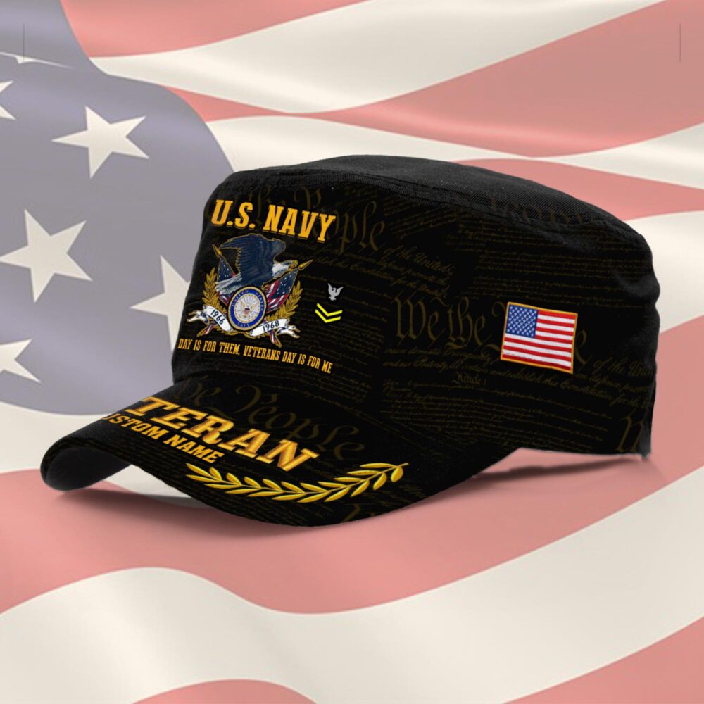 US Navy, E 3 Red - Military Cap - Image 2