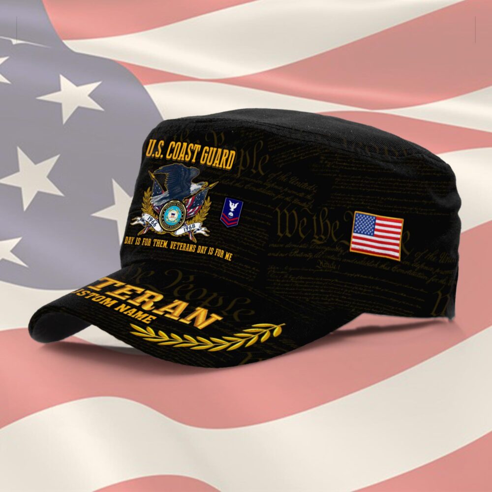 US Coast Guard, Thank a Veteran - Military Cap - Image 2