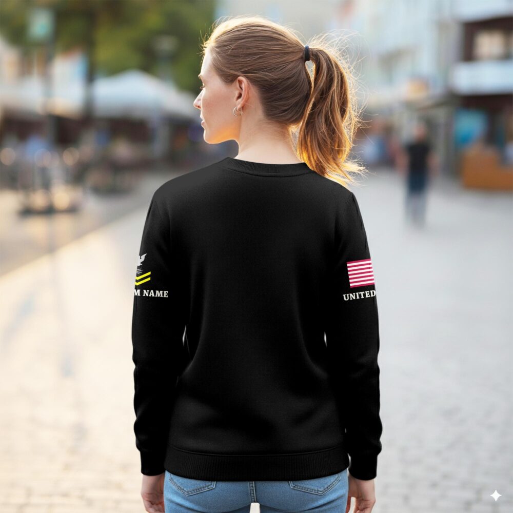 US Navy, E 2 White - Women Sweatshirt - Image 3